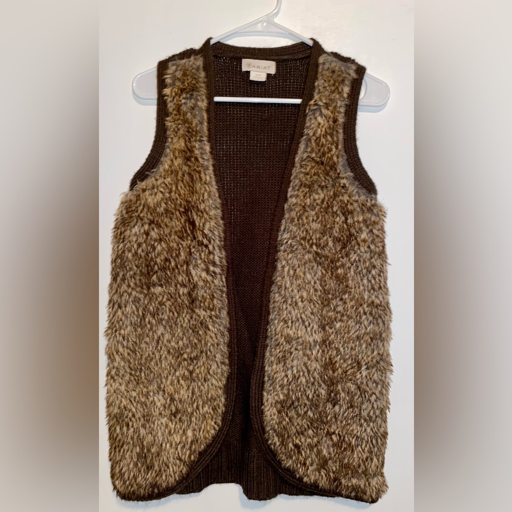 Faux fur vest